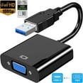 thumbnail image 1 of USB Adaptador a VGA para Monitor, Convertidor VGA a USB 3.0/2.0 Cable de Video 1080P Multi-exhibición para Laptop Desktop PC a Monitores, Proyector, TV. (No Compatible con Chromebook), 1 of 7