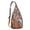 Orange-3, variant on Vintage Paisley Sling Backpack – Boho Ethnic Crossbody Bag with Colorful Ornamental Pattern for Travel, Hiking & Everyday Wear