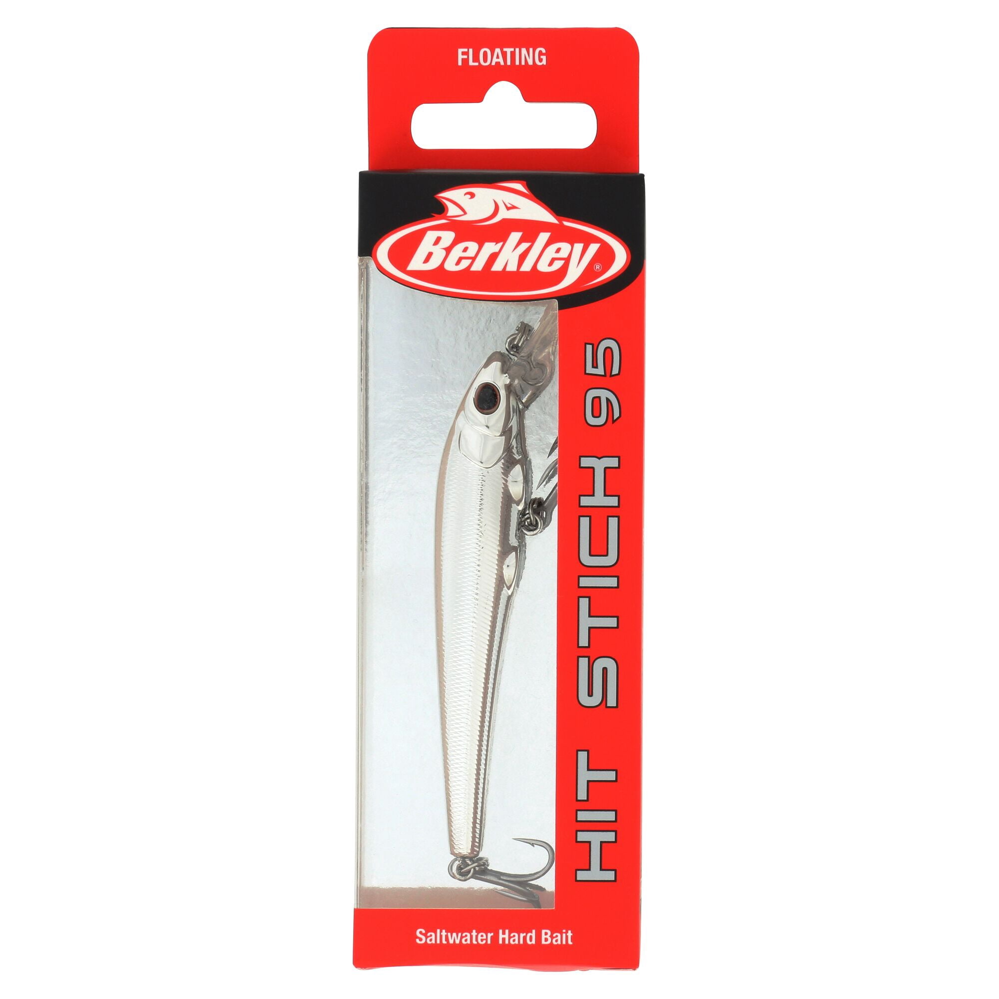 Berkley Hit Stick Saltwater, 3.75 in, Crankbaits, Chrome (1 Count)