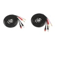 thumbnail image 1 of 2x Cable Adaptador de sonido Dual 1/4 6.35 / 6.5mm A 2RCA Para Amplificador 9.8ft Hugo Cable adaptador de audio, 1 of 5