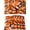 Orange, variant on Placemats Set of 4, Brown Geometric Washable Wipeable Table Mats for Dining Tables, Vintage Black White Striped Abstract Art Indoor Outdoor Waterproof Kitchen Place Mats for Holiday Table Decor