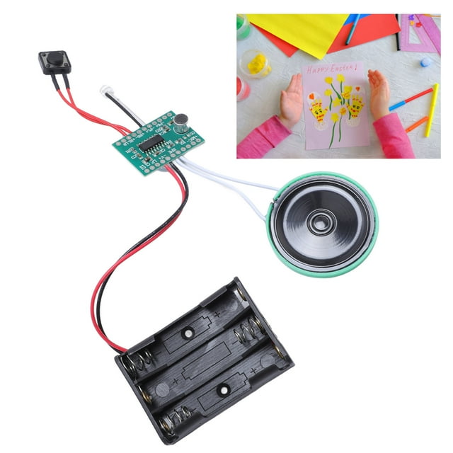 Chip De Sonido Grabable, Reproducción En Bucle Del Módulo Grabador De Sonido Para Tarjeta De Felicitación