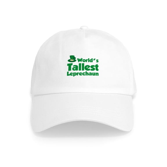 CafePress - World's Tallest Leprechaun Cap - Adjustable 100% Brushed Unisex Casual Cotton Baseball Cap, Beige, 1