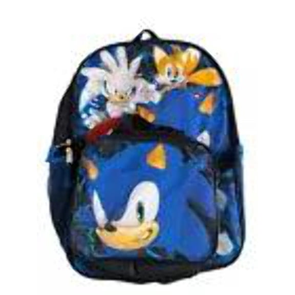SEGA Sonic the Hedgehog 16" Backpack with Lunch Bag