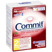 Commit: Cherry Flavor Lozenges 2Mg Stop Smoking Aid, 48 ct