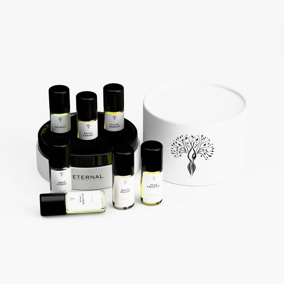 Set de minibruma Perfume Eternal, tamaño de viaje, 7 x 3 ml