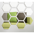 thumbnail image 2 of 12 Uds. Adhesivo removible para pared de vinilo con espejo 3D, decoración del hogar, arte DIY (80*70*40mm dorado), 2 of 9