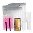 thumbnail image 1 of de extensiones de ñas postizas de 115 piezas, parches para ojos, almohadillas para debajo ojos, , pinzas curvas rectas c 粉色 Jinwen kits de extensión de pestañas, 1 of 8