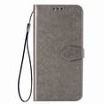 thumbnail image 4 of Galaxy Note 20 Case, Alltyech PU Leather Mandala Embossed Folding Stand Anti-scratch Folio Flip Credit Cards Slots Wallet Case Cover For Samsung Galaxy Note 20, Gray, 4 of 10