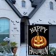 thumbnail image 4 of Happy Halloween Garden Flag 12 x 18 Inch Burlap Vertical Double Sided, Scary Pumpkin Holiday Yard Outdoor Decoration DF092, 4 of 6