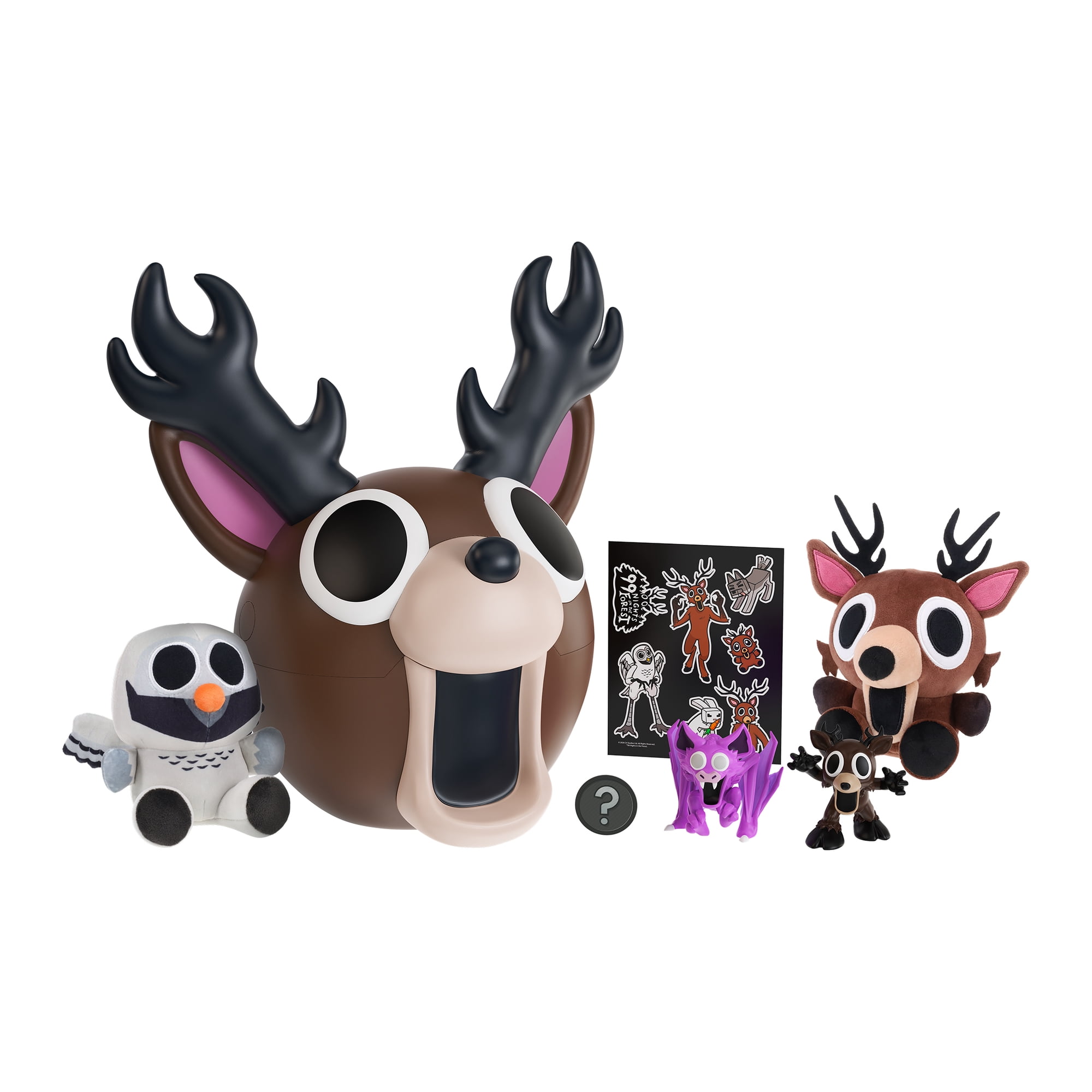 99 Nights in the Forest – Deer Collector Bundle (Series 1) – Storage Case, Plush, Minifigures, Stickers + Premium DLC – Officially Licensed by PhatMojo