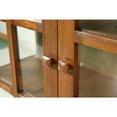 thumbnail image 2 of Crafters and Weavers Arts and Crafts Solid Wood China Cabinet in Dark Walnut, 2 of 3