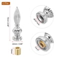 thumbnail image 2 of Uxcell 25x80mm Lamp Shade Finial, 2Pcs Lamp Finials Caps Knob M10*1mm Threaded, Silver Tone, 2 of 6