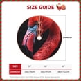 thumbnail image 2 of Sikiie Closeup Red Flamingo Portrait Christmas Tree Skirt, Christmas Tree Decorations, Christmas Decor, Tree Mat Decoration(30-48IN)-48", 2 of 6