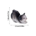thumbnail image 3 of 12 Piece Mini Cat Figurines Set, Micro Landscape Decor for Car and Desktop, Cute Home Decor Accents, 3 of 6