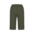 thumbnail image 5 of Aimik Women's Cotton Linen Shorts Summer Casual Wide Leg Straight Shorts with Pockets Side Split Loose Fit shorts for women, 5 of 6