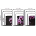 thumbnail image 2 of 3pcs Frameless Canvas Art - Vibrant Purple Orchid Flower Wall Decor, Modern Minimalist Style for Living Room, Office, or Home Decor, Perfect Gift for Birthdays, Holidays, and Parties, Living Room De, 2 of 4