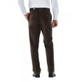 thumbnail image 2 of Haggar Men's Stretch City Flat Front Corduroy Pants, Brown, 34X31, 2 of 2