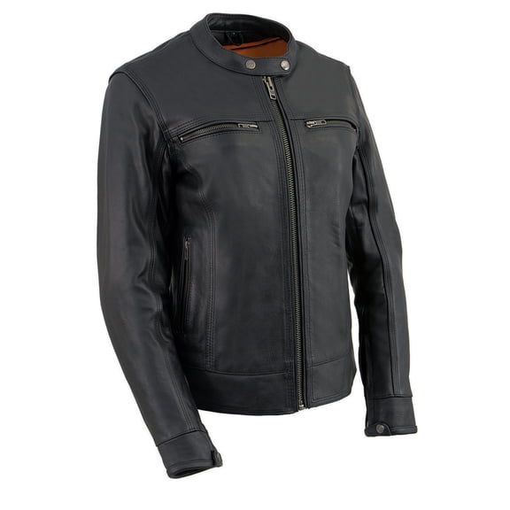 Milwaukee Leather MLL2552 Women's Premium Black Leather Motorcycle Rider Jacket w/ Cool-Tec Leather Treatement 3X-Large