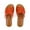 Orange, variant on Pennysue Women Strappy Slippers Summer Brown Flat Sandals Size 7