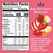 Amara Organic Smoothie Melts, Mixed Red Berries, Baby & Toddler Snacks, No Added Sugar, Baby Food Stage 2, 1 oz Bag