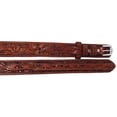 thumbnail image 4 of 28" Western 1-1/2" Floral Tooled Ranger Full-Grain Brown Leather Belt 26RS04R, 4 of 5