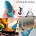 thumbnail image 4 of Kitchen Cookware Set, 11 Pieces Nonstick Silicone Cookware Spatula Set with Holder, Silicone Kitchen Gadget Utensil Set, 4 of 5