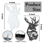 Deer Wall Decor Resin Silicone Mold, Deer Antlers Head Epoxy Casting Mold for Wall Hanging Mount Decor, DIY Door Wall Art Home Party Unique Decoration