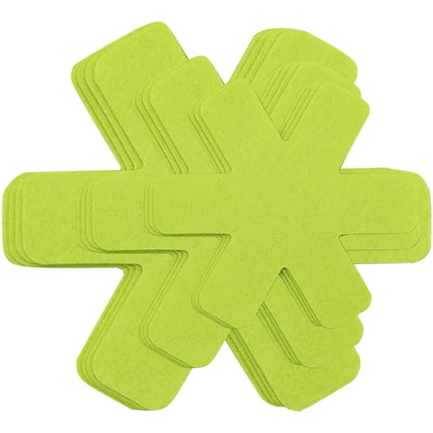 Protectores de ollas y sartenes, juego de 12 y 3 de diferentes tamaños, separadores de ollas para evitar rayones, separar y proteger las superficies de sus utensilios de cocina (rojo/negro/gris/verde) Xemadio WMXL-308-3