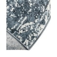 thumbnail image 7 of Unique Loom Oxford Collection Area Rug - Bodleian (8' x 10' Oval Blue/Ivory), 7 of 7