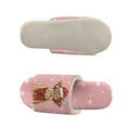 thumbnail image 5 of COEQINE Highland Cow Pink Womens Slip On Slippers Cozy Fluffy Slides Soft Indoor Sandals Cute Christmas House Shoes Open Toe Bedroom Slippers Quiet Slip On Footwear for Her Ladies, 42-43, 5 of 7