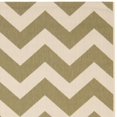 thumbnail image 3 of SAFAVIEH Courtyard Bailey Chevron Indoor/Outdoor Area Rug, Green/Beige, 8' x 11', 3 of 5