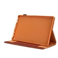 thumbnail image 5 of ELEHOLD PU Leather Folio Case For Amazon Fire HD 8 (10th Generation) Kickstand Shockproof Cover, with Credit Card Holder & Pencil Holder, Auto Sleep&Weke -Brown, 5 of 5