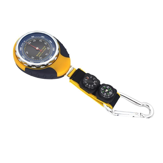 4-in-1 Function Dashboard Instrument for Altimeter Barometer Compass Thermometer Weather Forecast Easy to Carry to Camping Hiking Outdoor Activities