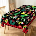 thumbnail image 2 of Christmas Tablecloth, Winter Holiday Birthday Party Christmas Decoration, Home Kitchen Dining Room Rectangular Table Xmas Decor (60''×84''), 2 of 11