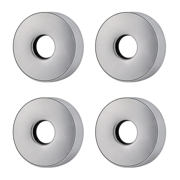 BathAce Brida de brazo de ducha de acero inoxidable de repuesto para pared, brida dividida/placa de escudo para piso para tubo de brazo de cabezal de ducha estándar universal (redondo, no dividido, 4