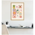 thumbnail image 2 of Kate and Laurel Framed Canvas Wall Art Print Storytelling Shores by Aislinn Simmonds Duchess Plum, 18 x 24 Sylvie Bright Gold Frame, Whimsical, Still Life Art for Wall Decor, 2 of 8