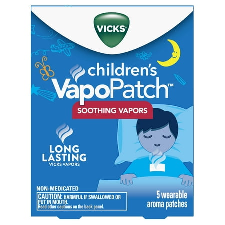 Vicks VapoPatch with Long Lasting Soothing Vicks Vapors for Children Ages 6+, 5 (Best Medicine For Long Intercourse In India)