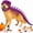 Purple, variant on Pet Dinosaur Costume, 31.4inch Halloween 3D Skeleton Design Costume for Medium to Large Dogs, Realistic Dino Outfit for Pet Cosplay Party Family, Round and Chubby Body,Adorably Silly Purple