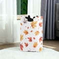 thumbnail image 6 of Yayeee Freestanding Laundry Hamper with Handle Collapsible Large Storage Basket for Clothes, Watercolor Autumn Leaves, 6 of 7