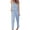 Light Blue, variant on Aayomet Womens Jumpsuits Women Casual Sleeveless Tank Jumpsuit Demin Jeans Beach Strappy Button Rompers With Pockets Jumpsuit,Light Blue S