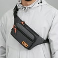 thumbnail image 1 of Xihbxyly Riñonera Ajustable para Hombre, Ideal para Deportes Al Aire Libre, con Cremallera Impermeable, Ligera y Cómoda, con Múltiples Opciones de Uso, Ideal para Novios, 30 X 4 X 14 Cm., 1 of 6