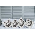 thumbnail image 2 of Ambesonne Animal Throw Pillow Cover 4 Pack, Watercolor Panda Bear, 18", Beige White and Black, 2 of 7