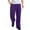 Dark Purple #95, variant on Dresfit Wide Leg Joggers Men Solid Color Big and Tall Cotton Pants Drawstring Open Bottom Loose Fit Sweatpants Relaxed Fit Pull on Workout Track Pants Cyan M