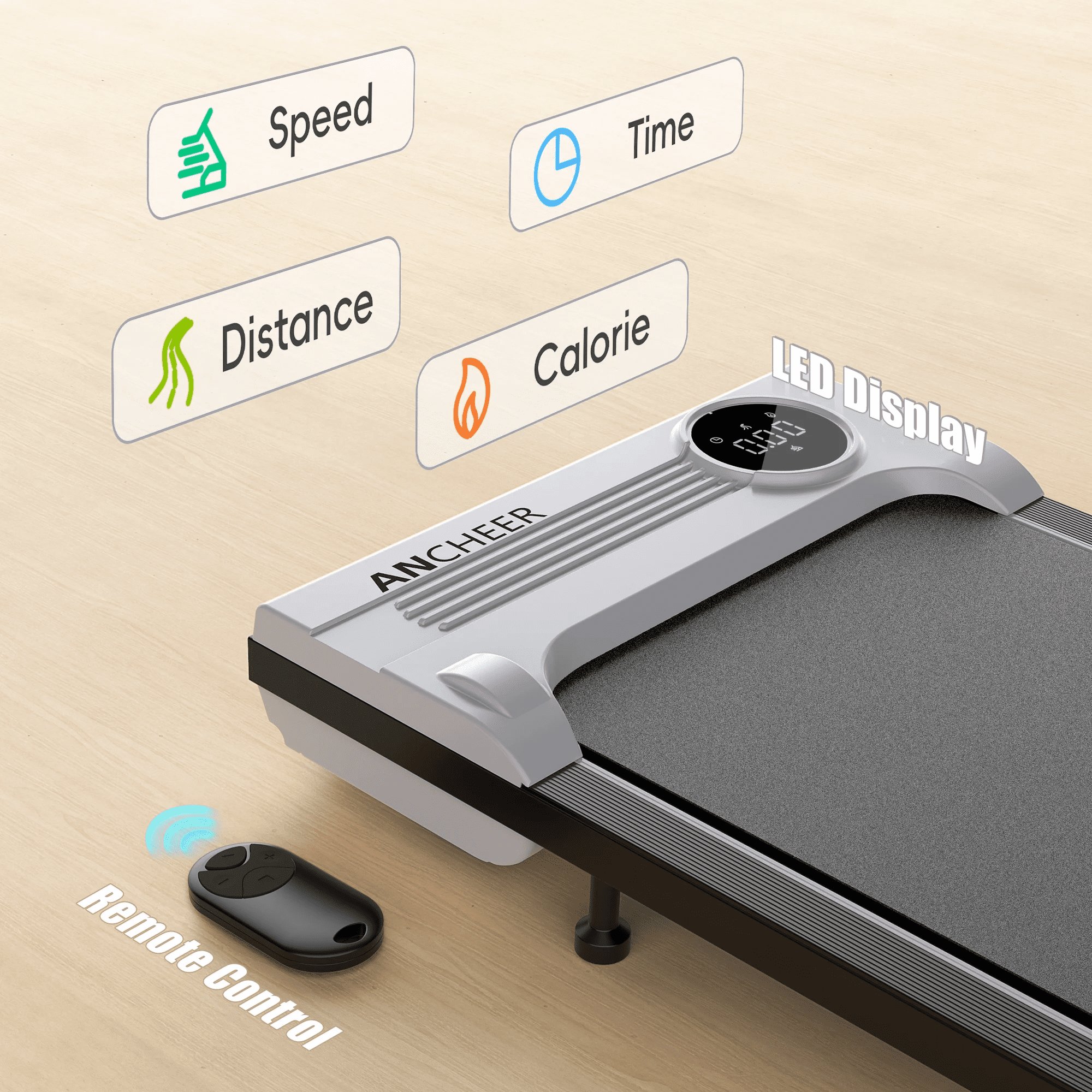 Walking Pad Treadmill&Under Desk Treadmill for Home&Office, Speed Range 0.6~4mph, 300 lbs Weight Capacity