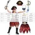 thumbnail image 3 of OJSFQUFP Pirate Cos Outfit for Kids,Halloween Girls Pirate Outfit with Accessories Cos Party Dress Up Themed Party, 3 of 6