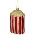 thumbnail image 3 of 4.5" Red and White Popcorn Glass Christmas Ornament, 3 of 6
