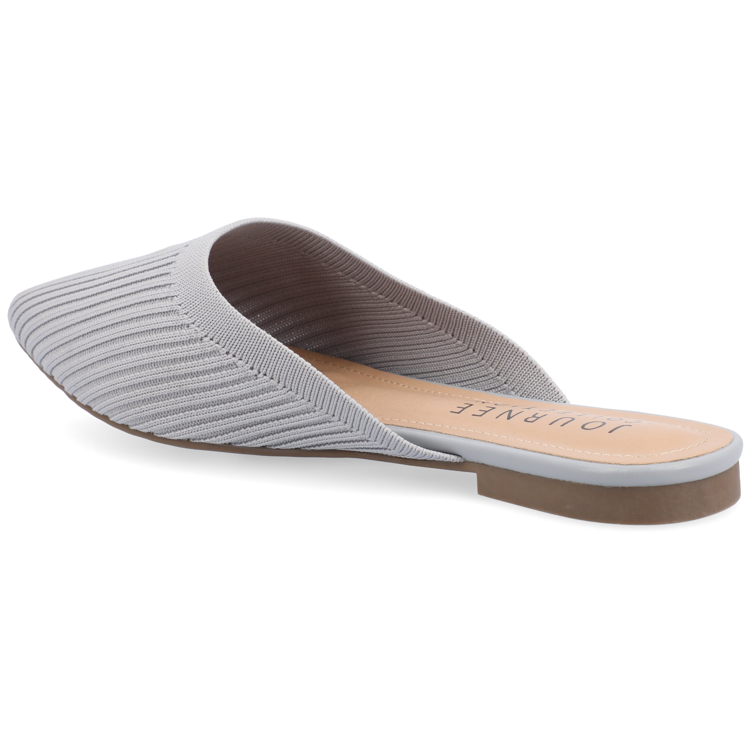 Journee Womens Aniee Slip On Almond Toe Mule Flats, Widths Available