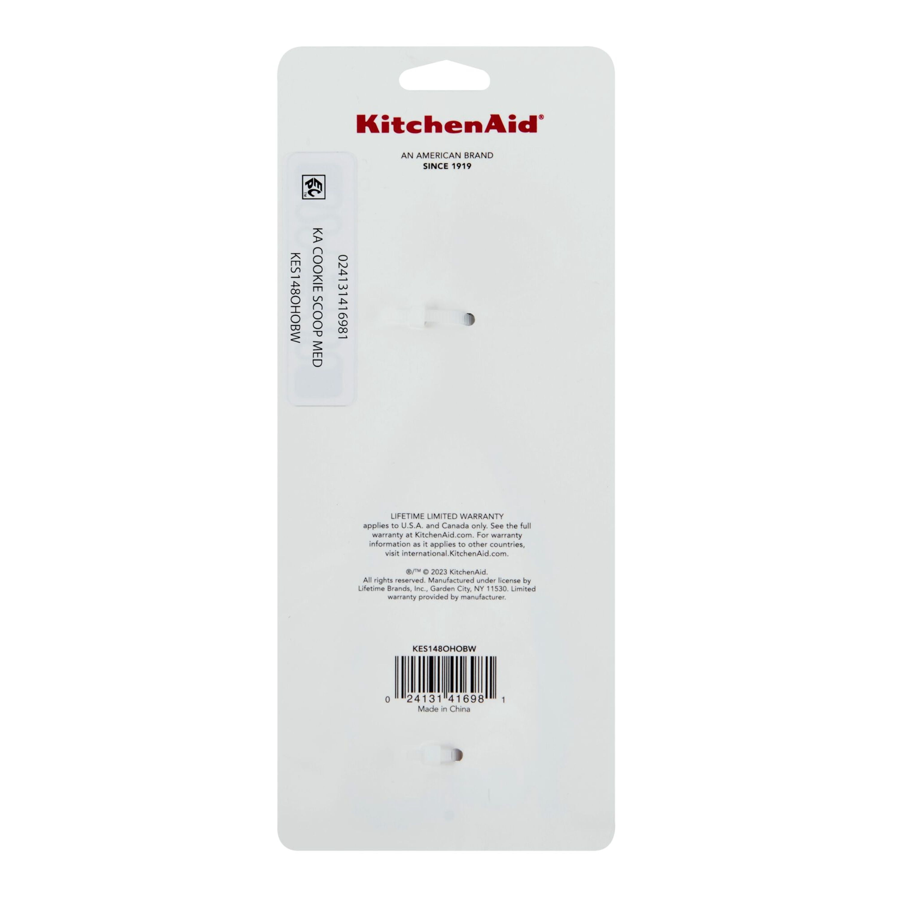 KitchenAid Stainless Steel Cookie Dough Scoop 0.3 lb Black