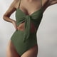 thumbnail image 1 of Traje de baño de una pieza para mujer, conjuntos de bikini para mujer, conjunto de bikini de moda para mujer, traje de baño de dos piezas relleno sólido, ropa de playa para mujer, 1 of 6